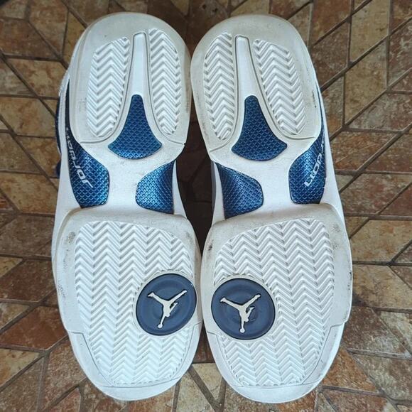 2002 Vintage Nike Air Jordan Jumpman Team Bizness 020810-LN3 Sz 10.5 White/Blue - Picture 10 of 10